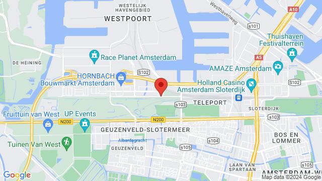 Kaart van de omgeving van Theemsweg 24, 1043 Amsterdam, Nederland,Amsterdam, Netherlands, Amsterdam, NH, NL