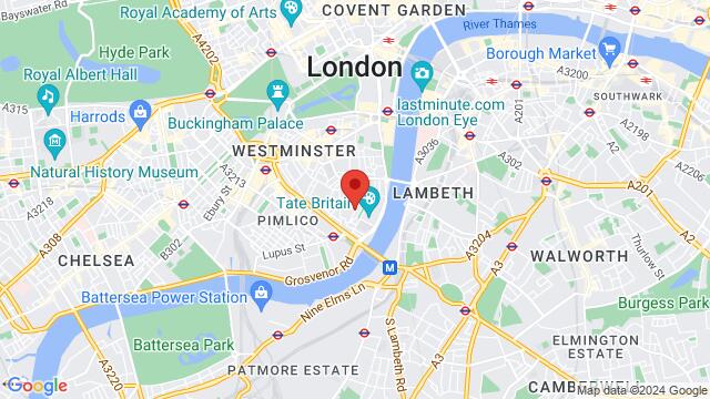 Map of the area around Erasmus Street, SW1P 4HR, London, EN, GB