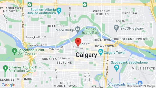 Karte der Umgebung von 800 6 Ave SW, Calgary, AB T2P 3G3, Canada,Calgary, Alberta, Calgary, AB, CA