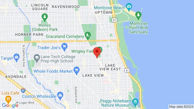 Map of the area around Cubby Bear Wrigleyville, 1059 W Addison St, Chicago, IL, 60613, United States