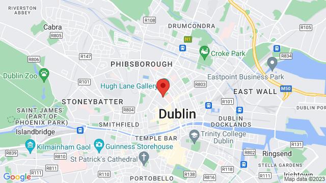 Map of the area around 36 Parnell sq , West,Dublin, Ireland, Dublin, DN, IE