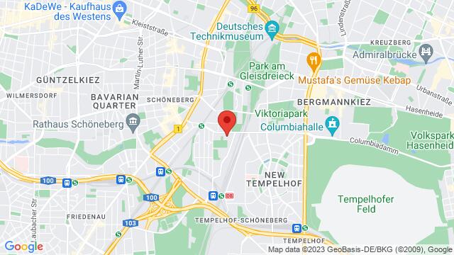 Map of the area around Kolonnenstr. 29, 10829, Berlin
