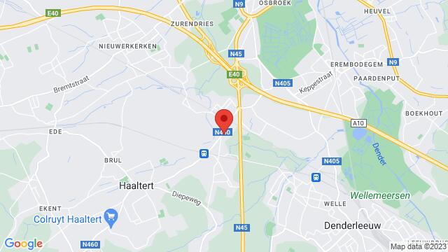 Carte des environs De Keirk Geraardsbergsesteenweg 79 9320  Aalst