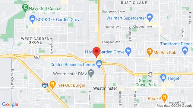 Map of the area around The QD Venue, 7722 Garden Grove Boulevard, Westminster, CA 92683, Westminster, CA, 92683, United States