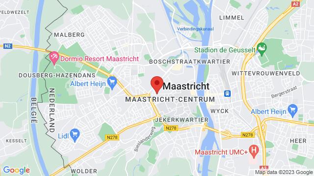 Map of the area around Bernaards - Maastricht (NL)