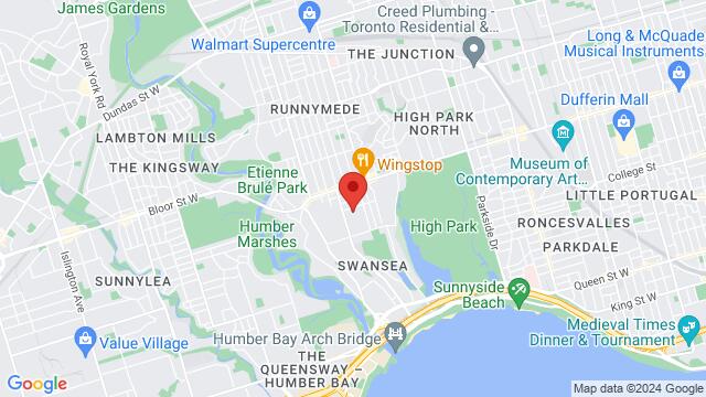 Map of the area around 95 Lavinia Ave, Toronto, ON M6S 3H9, Canada,Toronto, Ontario, Toronto, ON, CA