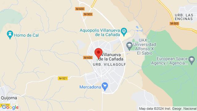 Map of the area around Hotel don angel, C. Real, 45, 28691 Villanueva de la Cañada, Madrid, Spain