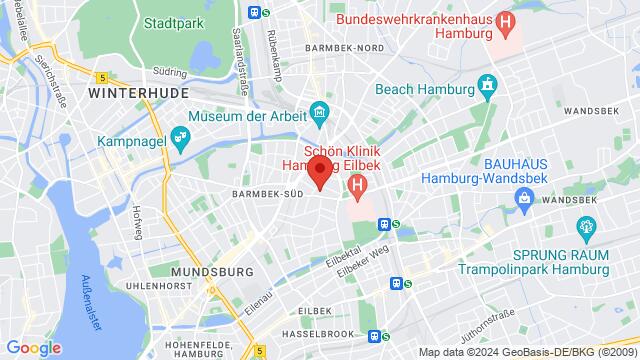 Map of the area around Dehnhaide 55, 22081 Hamburg, Deutschland,Hamburg, Germany, Hamburg, HH, DE