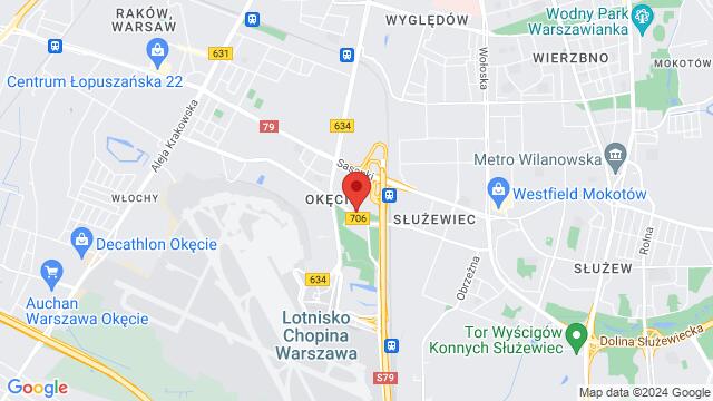 Carte des environs Airport Hotel-Warszawa Okęcie, ulica 17 Stycznia 24, 02-148 Włochy, Polska,Warsaw, Poland, Warsaw, MZ, PL