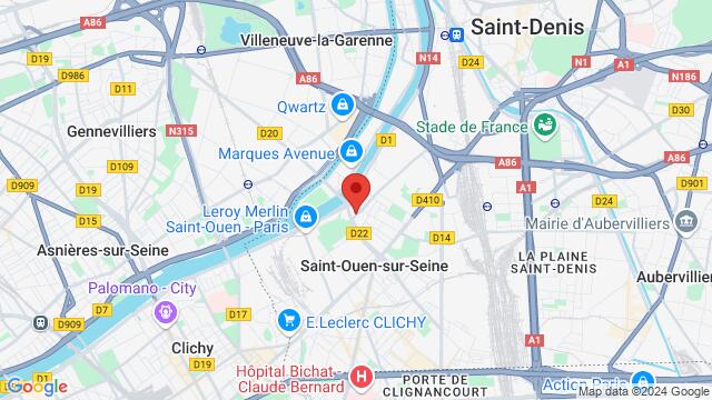 Mapa de la zona alrededor de 21 Rue de Saint-Denis, 93400 Saint-Ouen-sur-Seine, France