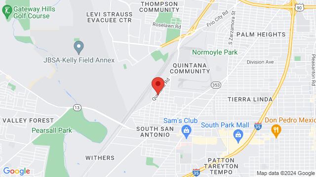 Karte der Umgebung von 2809 W Southcross Blvd, San Antonio, TX 78211-1854, United States,San Antonio, Texas, San Antonio, TX, US