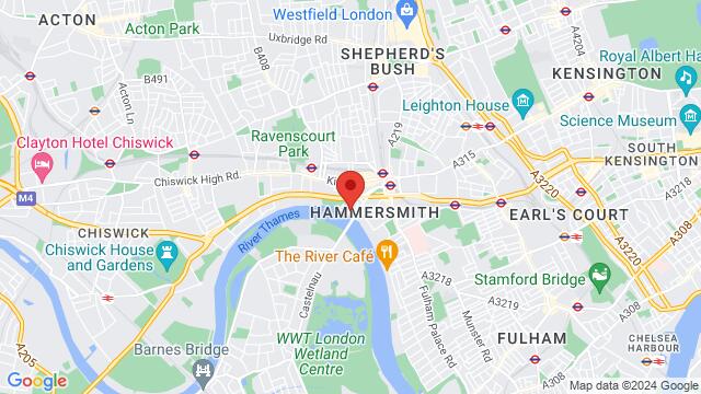 Map of the area around Hammersmith Salsa & Bachata Club, Hammersmith Salsa & Bachata Club, 11 Rutland Grove, London, W6 9DH, United Kingdom