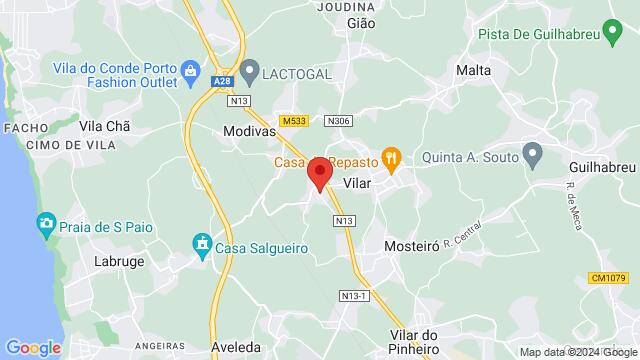 Map of the area around Rua Alberto Moreira 630, 4485-766 Vila do Conde, Portugal, porto, PORTO