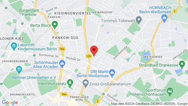Kaart van de omgeving van Langhansstraße 86, 13086 Berlin, Deutschland,Berlin, Germany, Berlin, BE, DE