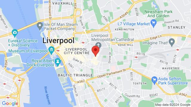 Carte des environs Liverpool Masonic Hall, Liverpool, L1 9BY, United Kingdom,Liverpool, Liverpool, EN, GB