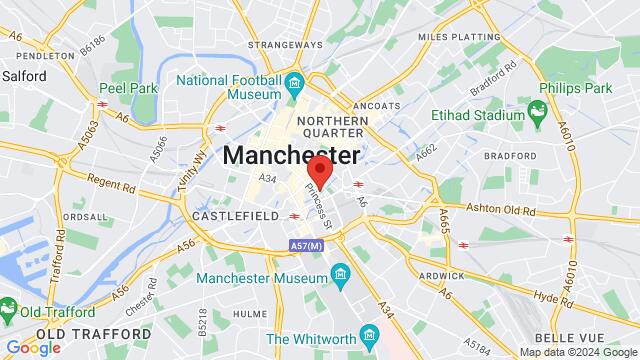 Mapa de la zona alrededor de 46 Canal Street, Manchester, M1 3WD, United Kingdom,Manchester, United Kingdom, Manchester, EN, GB