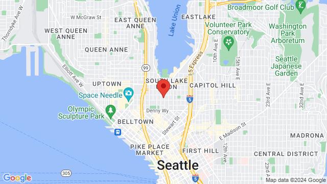 Map of the area around 311 Terry Ave N, 98109, Seattle, WA, US