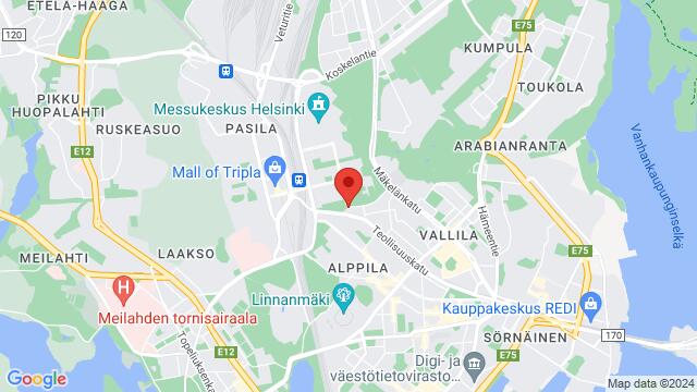 Map of the area around Kumpulantie 1 A 27 (8th floor),Helsinki, Helsinki, ES, FI