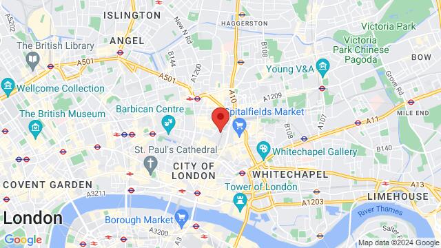 Map of the area around Exchange House, Exchange House, 12 Primrose Street, London, EC2A 2EG, United Kingdom