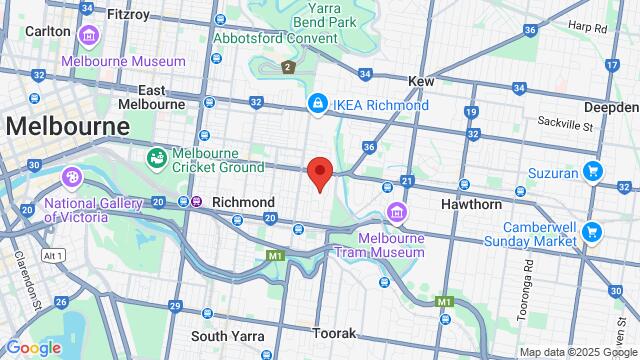 Map of the area around 8 Jacksons street,Melbourne,VIC,Australia, Melbourne, VI, AU