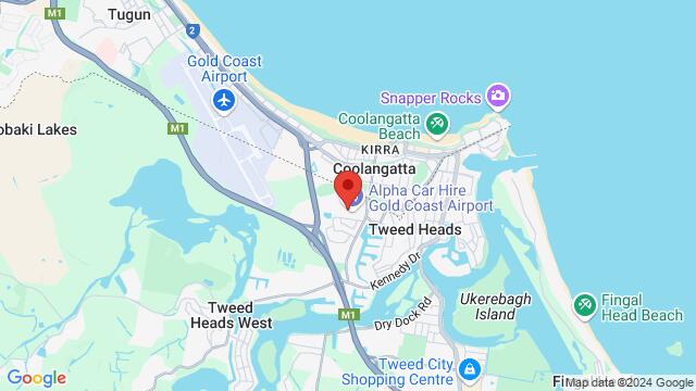 Map of the area around 24/25 Ourimbah Rd, Tweed Heads NSW 2485, Australia