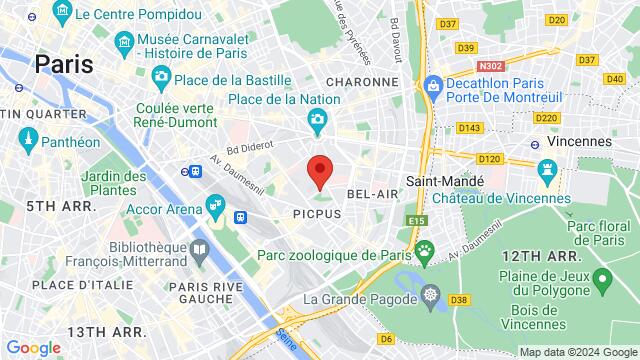 Map of the area around 48 Rue de la Gare de Reuilly 75012 Paris