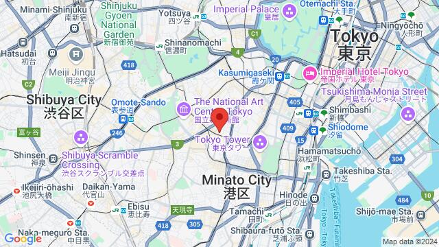 Karte der Umgebung von 六本木3-15-24,Minato,Tokyo,Japan, Minato, TY, JP