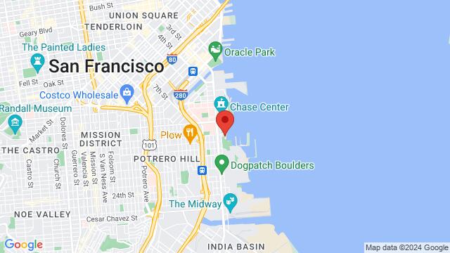 Map of the area around The Ramp Restaurant, 855 Terry Francois St, San Francisco, CA, 94158, United States