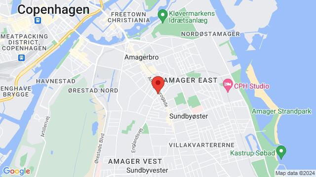 Map of the area around Shetlandsgade 3, 2300 København S, Danmark,Copenhagen, Copenhagen , SK, DK