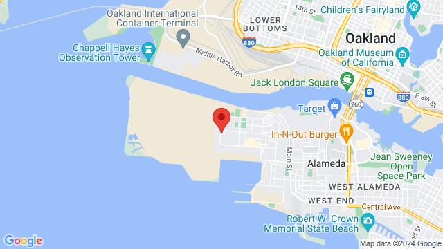 Map of the area around Building 43 Winery, 2440 Monarch Street, Alameda, CA 94501, Alameda, CA, 94501, US