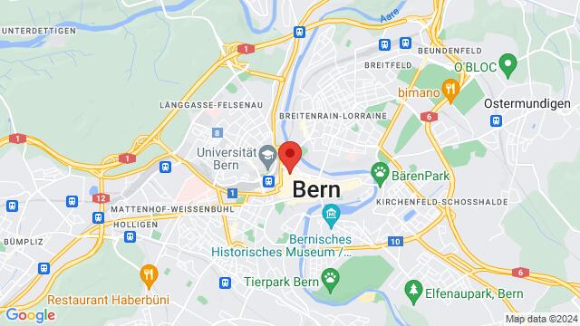 Map of the area around The Rhythm Rebels Studio, Aarbergergasse 40, Bern, Bern, 3011, Switzerland