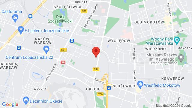 Map of the area around 1 Sierpnia 1, 02-134,  Warsaw, Poland