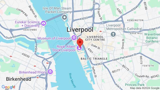 Map of the area around Revolucion de Cuba Liverpool, Liverpool, United Kingdom, Liverpool, EN, GB