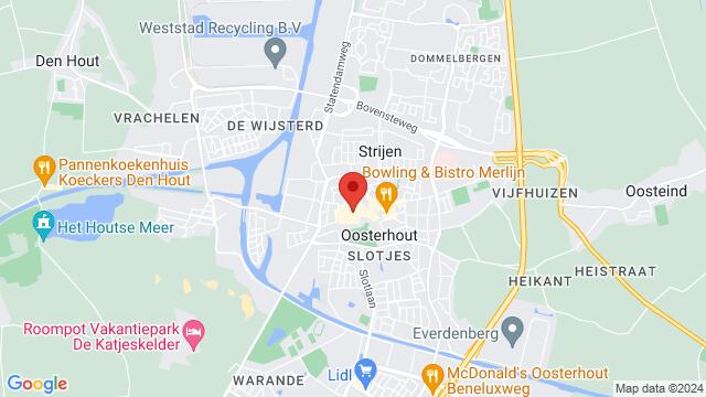 Map of the area around Arendshof 36, Oosterhout, The Netherlands