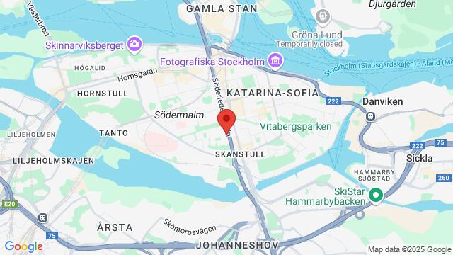 Map of the area around Tjurbergsgatan 27a, 118 56, Stockholm, ST, SE