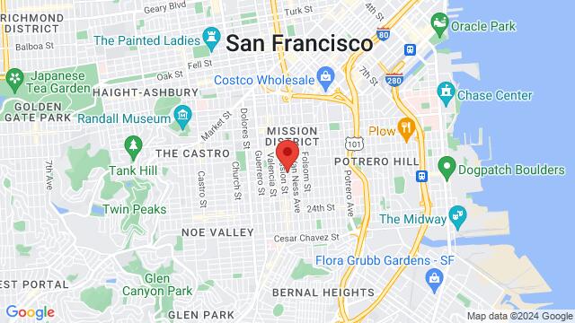 Mapa de la zona alrededor de 544 Capp Street, San Francisco, CA, US