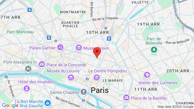 Map of the area around 291 Rue Saint Denis 75002 Paris