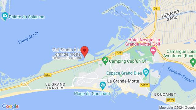 Mapa de la zona alrededor de Quai Charles de Gaules  34280 La Grande Motte