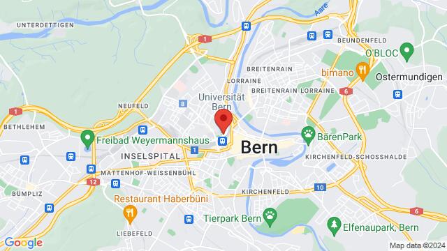 Map of the area around Parkterrasse 10, Bern