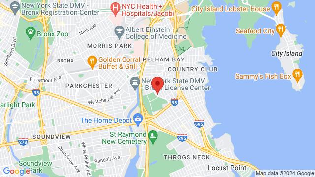 Map of the area around Mamajuana Cafe: The Bronx, 3233 E Tremont Ave, Bronx, NY, 10461, US