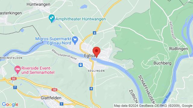 Map of the area around Hirschen, Untergass 28, 8193 Eglisau, Schweiz