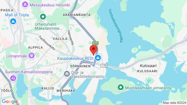 Map of the area around Tukkutorinkuja 3, FI-00580 Helsinki, Suomi,Helsinki, Helsinki, ES, FI