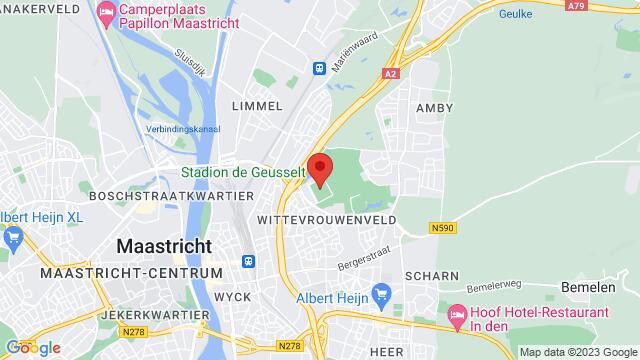 Kaart van de omgeving van Olympiaweg 68, Maastricht