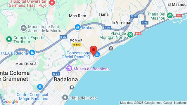 Map of the area around SARAU 08911 - Badalona