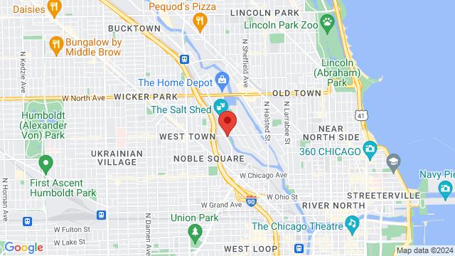 Map of the area around 1177 North Elston Avenue, 60642, Chicago, IL, US