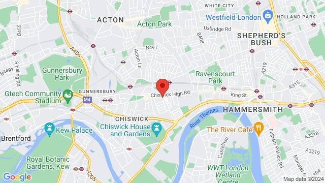 Map of the area around 185 Chiswick High Rd, W4 2DR, London, EN, GB