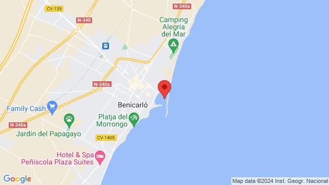 Map of the area around Puerto de Benicarló , Benicarló , Castellón