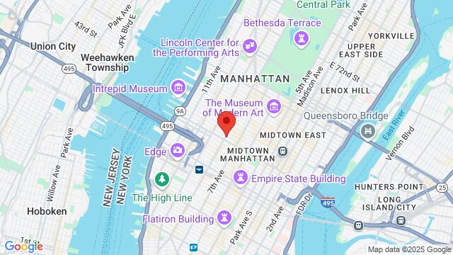 Map of the area around The Westin New York at Times Square, 270 West 43rd Street, New York, NY 10036, New York, NY, 10036, United States