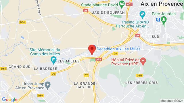 Map of the area around 70 rue Beauvoisin, 13290 Aix-en-Provence