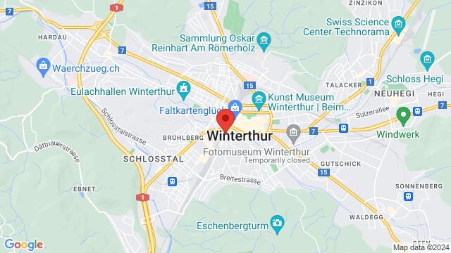 Karte der Umgebung von Untere Vogelsangstrasse 6, 8400 Winterthur Zürich, Schweiz,Winterthur, Switzerland, Winterthur, SG, CH